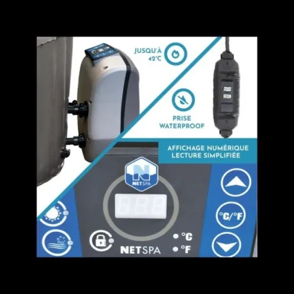Spa gonflable rond NetSpa IZY - 2+1 places - Image 3
