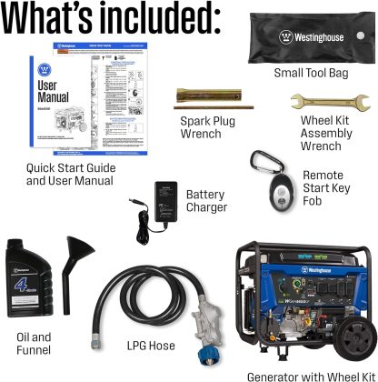 Westinghouse 12500 Watt Dual Fuel Home Backup Portable Generator - Image 2