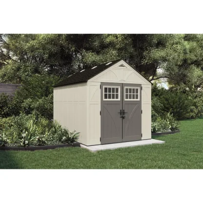 Suncast Outdoor Vanilla Resin Storage Shed - Image 3