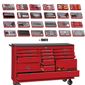Teng Tools 756-piece 67-inch wide Juggernaut original tool kit-TCW813UNBK-KIT1