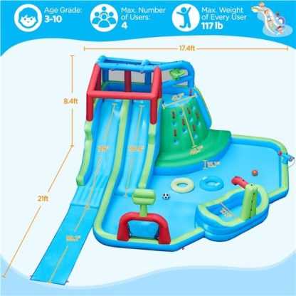 Yaheetech 9-in-1 Extra Long Water Slide Combo - Image 3