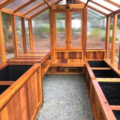 Western Red Cedar 8'x 12' Meridian Greenhouse - Image 4