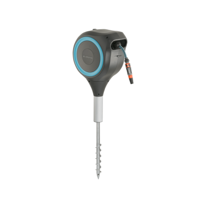66 Foot Auto Retractable Hose Reel on Metal Spike - Image 5
