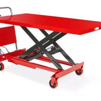 ULINE Manual Lift Table - Standard, 1,100 lb, 63 x 31 1⁄2